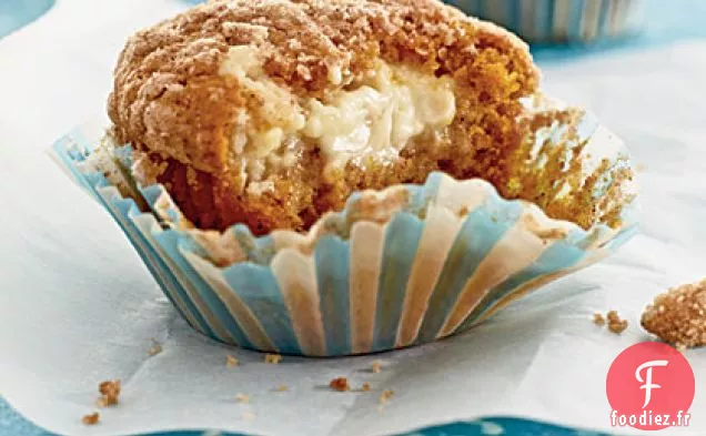 Muffins Streusel à la Citrouille et au Fromage à la Crème
