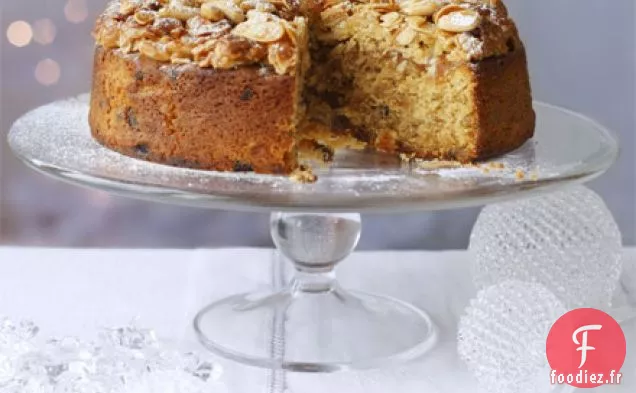 Gâteau aux fruits aux abricots et amandes