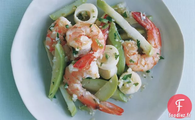 Xuxu et Crevettes au Chili et Citron