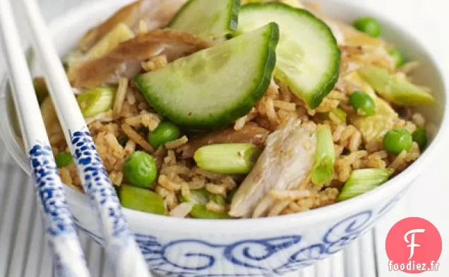 Riz frit indonésien au maquereau