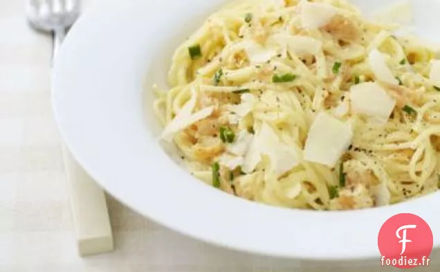 Carbonara au saumon fumé