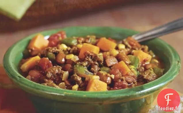 Chili à la Courge Musquée et au Bœuf