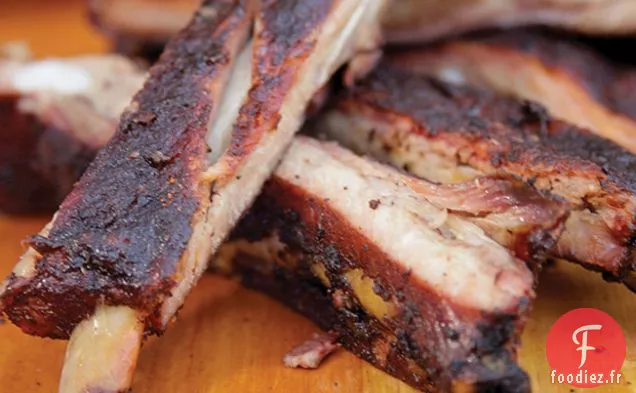 Côtes Levées Sèches Grillées Et Poivrées