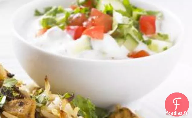 Raita tomate et concombre