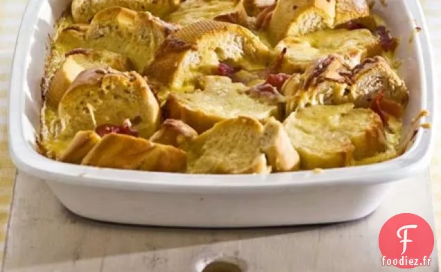 Cuisson au jambon et au fromage