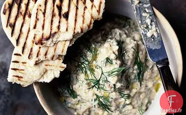 Purée d'aubergines fumées