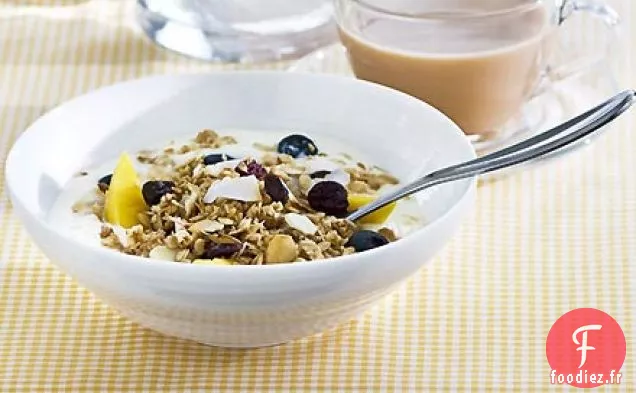 Bols de muesli tropicaux