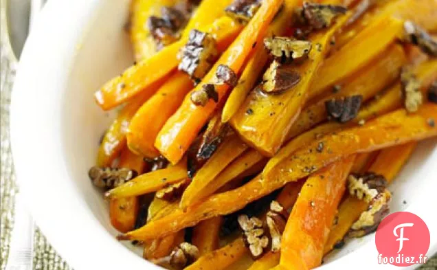 Carottes à l'érable et aux pacanes
