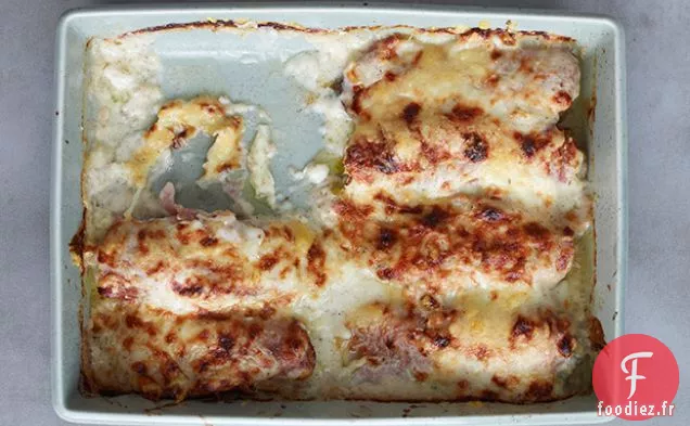 Endives Braisées au Jambon et au Gruyère