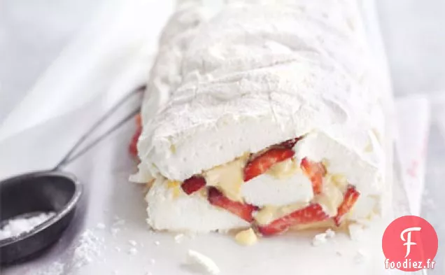 Roulade à la crème de fraise