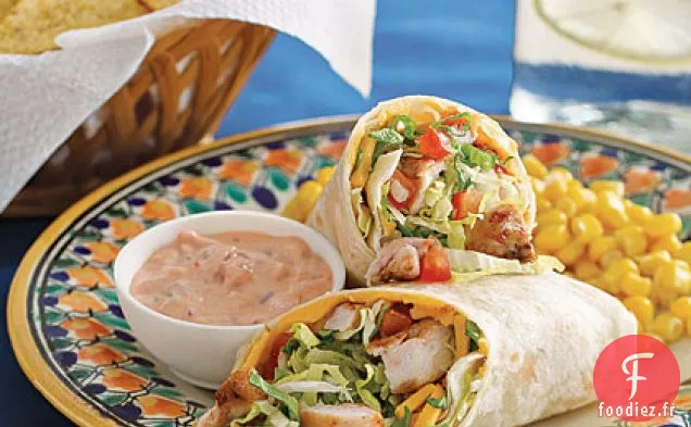 Wrap au Poulet Mexicain