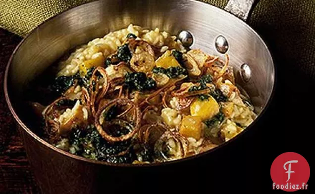 Risotto à la citrouille à l'ail
