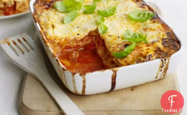 Lasagnes au chorizo et au poivre