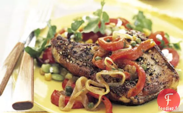 Côtelettes De Porc Grillées Étouffées