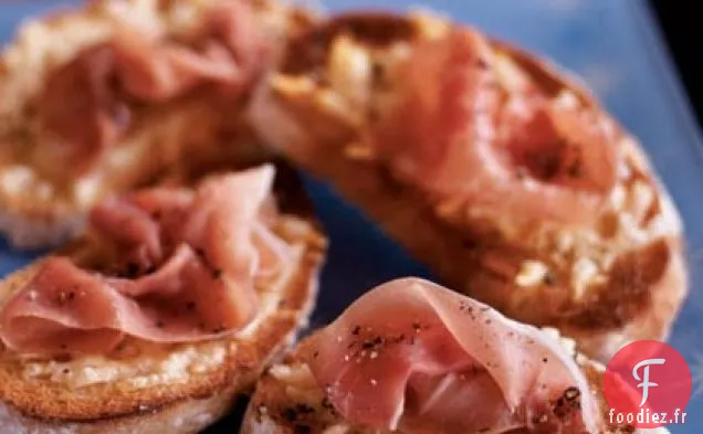 Crostini au Fromage et au Prosciutto