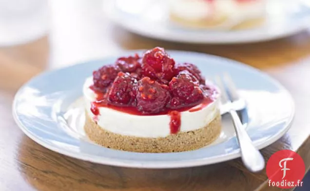 Gâteau au fromage au miel de Manuka aux framboises