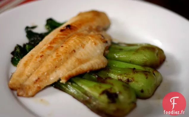 Dîner ce soir : Poisson-Chat Glacé au Miso et Baby Bok Choy