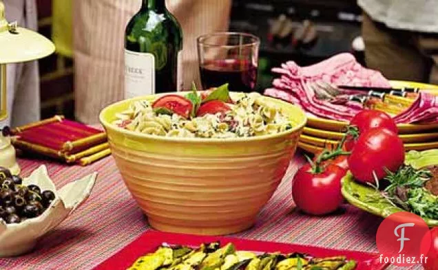 Salade de Pâtes Mozzarella Fumée