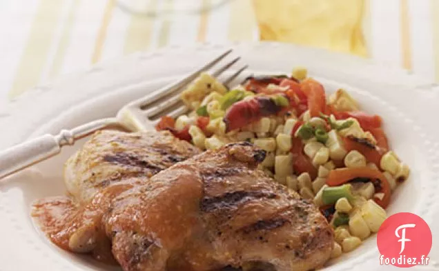 Cuisses de Poulet à la sauce Chipotle-Pêche