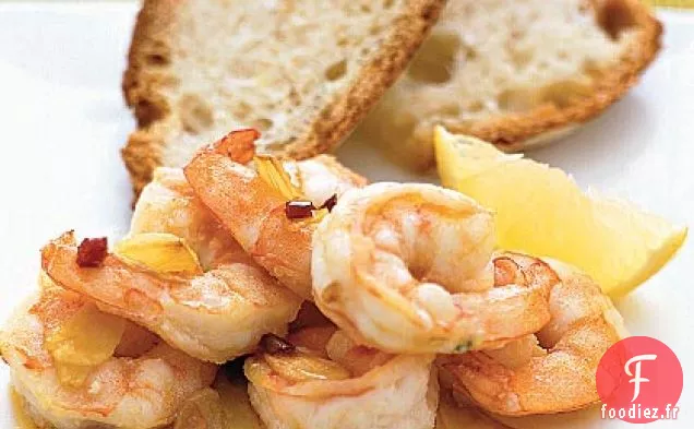 Crevettes à l'Ail à l'Huile d'Olive