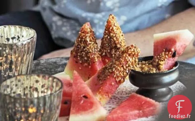 Pastèque avec trempette dukkah