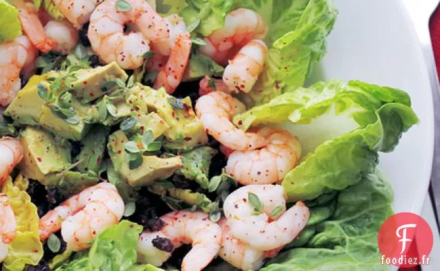 Crevettes, Avocat Et Lentilles