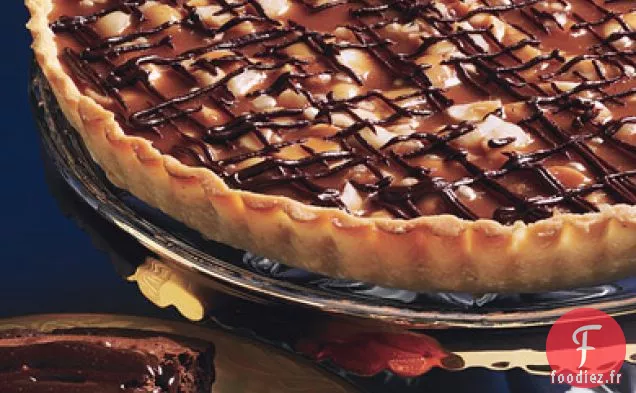Tarte aux Noix de Macadamia Au Chocolat Et au Caramel