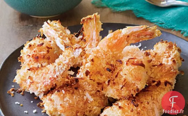 Crevettes à la Noix de Coco avec Sauce à la Mangue Ardente