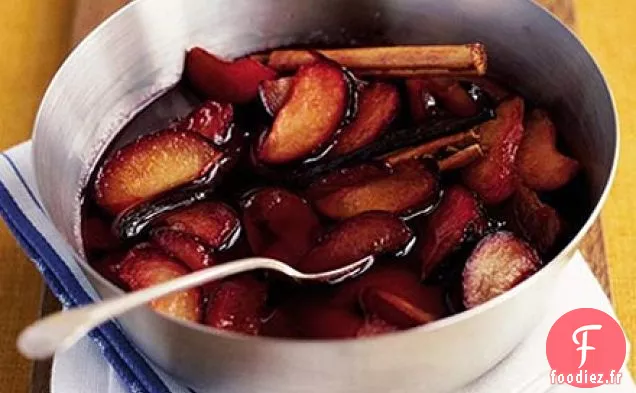 Prunes pochées