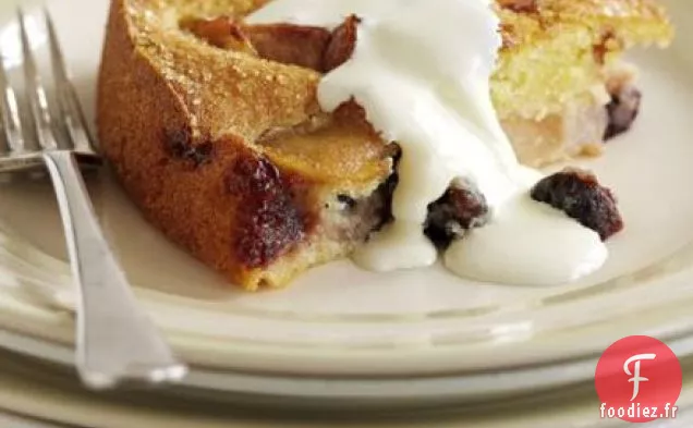 Gâteau aux fruits croquant au sucre