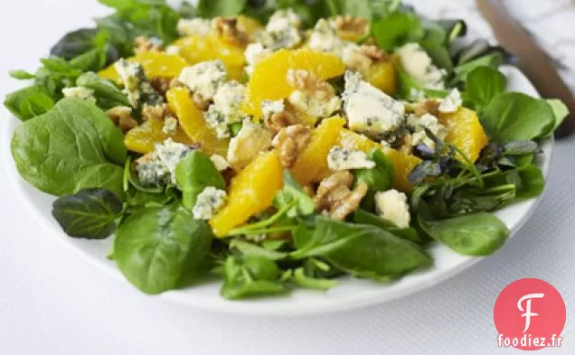 Salade orange, noix et stilton