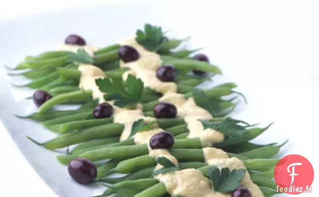 Salade de Haricots Verts avec Sauce au Thon et Olives