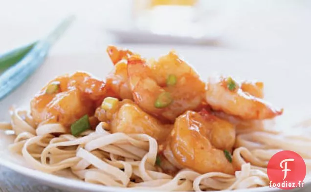 Crevettes Sautées à la Sauce Épicée à l'Orange