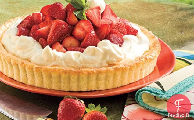 Tarte au Shortcake Fraise-Orange