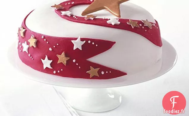 Gâteau de célébration de l'étoile filante