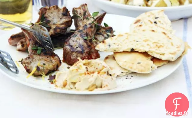 Agneau à la grecque au citron et au thym