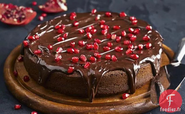Torte Squidgy au chocolat et à la grenade