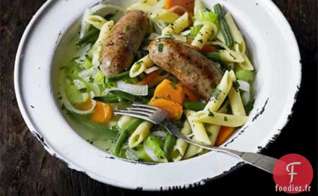Pot à saucisses et pâtes italiennes