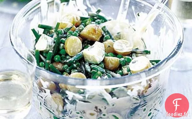 Salade de pommes de terre d'été à la mayo mentholée de Dijon