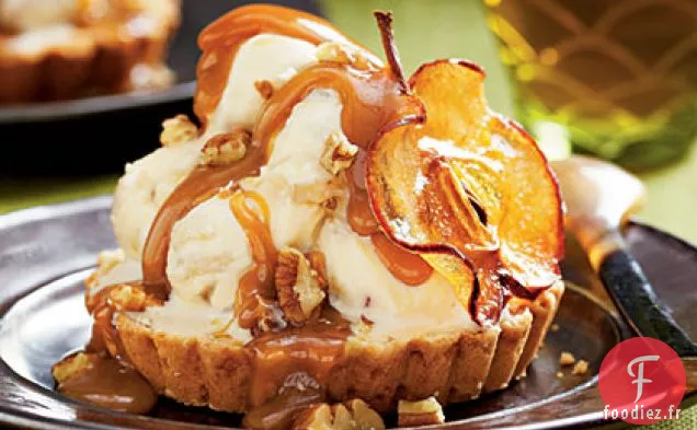 Tartelettes Glacées aux Pommes au Caramel