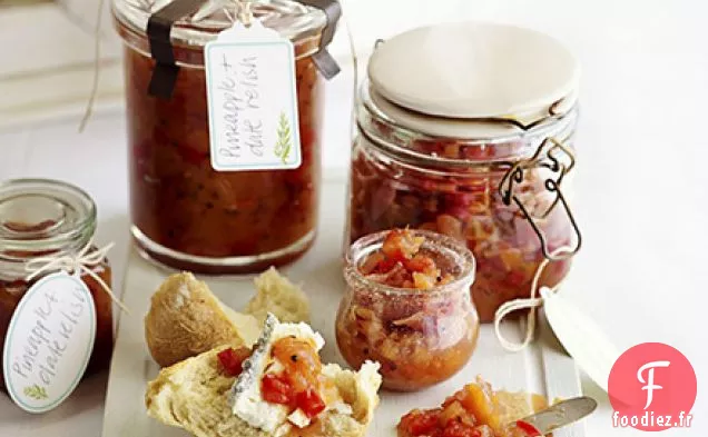 Relish d'ananas et de dattes