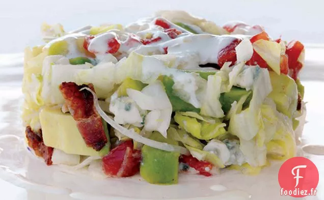 Salade Cobb de Patricia Wells: Iceberg, Tomate, Avocat, Bacon et Fromage Bleu