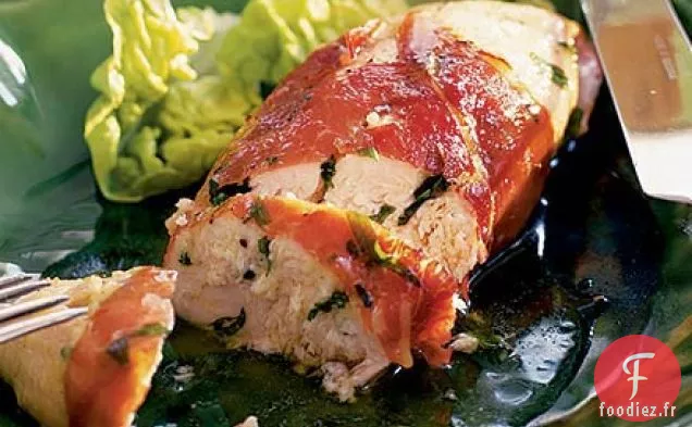 Poulet à l'estragon et aux amandes