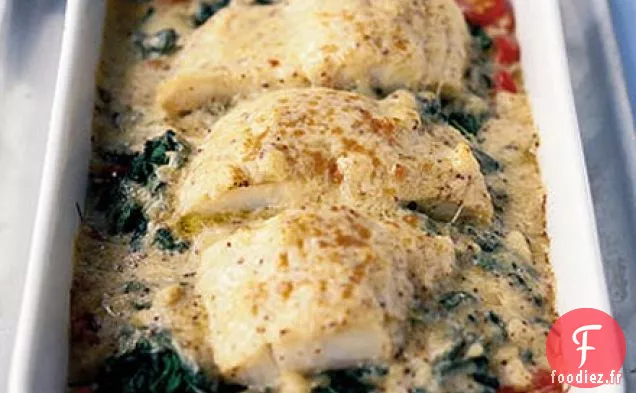 Poisson fumé & tomate cerise rarebit