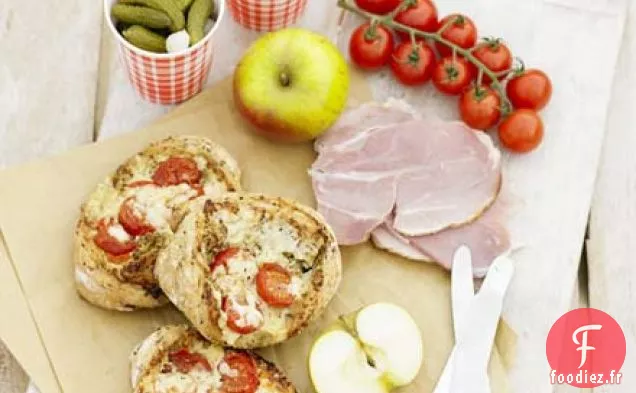 Poches fromage de labour & tomates