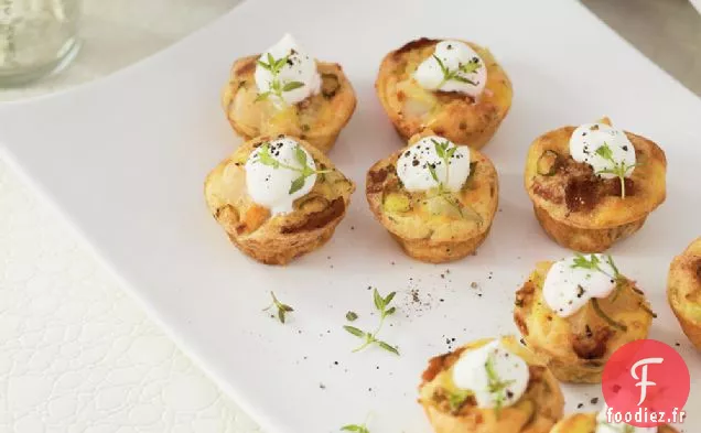 Mini Quiches au Bacon