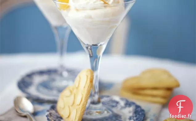 Syllabub Citrus burst avec biscuits au cœur aux amandes