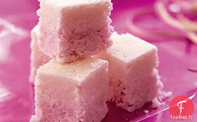 Carrés de glace à la noix de coco