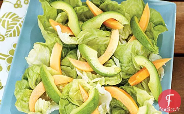 Salades de Papaye et d'Avocat avec Vinaigrette à la Vanille Hawaïenne