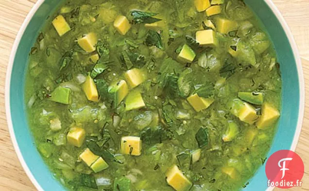 Soupe Mexicaine à l'Avocat Tomatillo